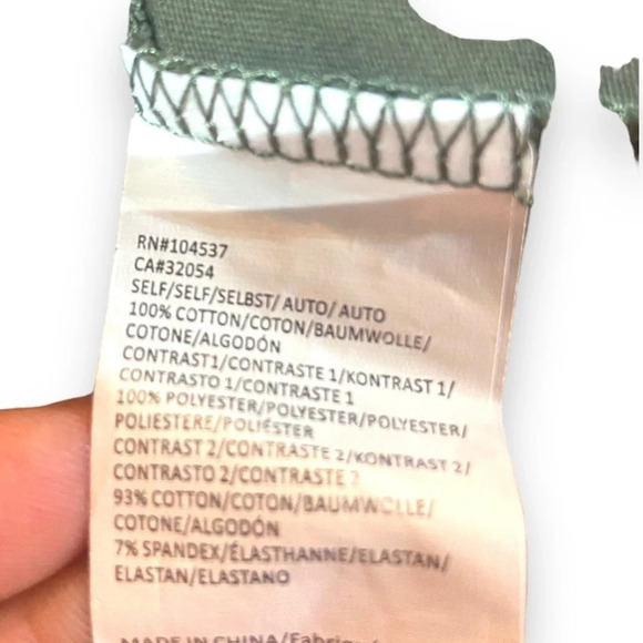 Anthropologie Helen Lace Mock Neck Green Top Sz XS - Picture 8 of 9